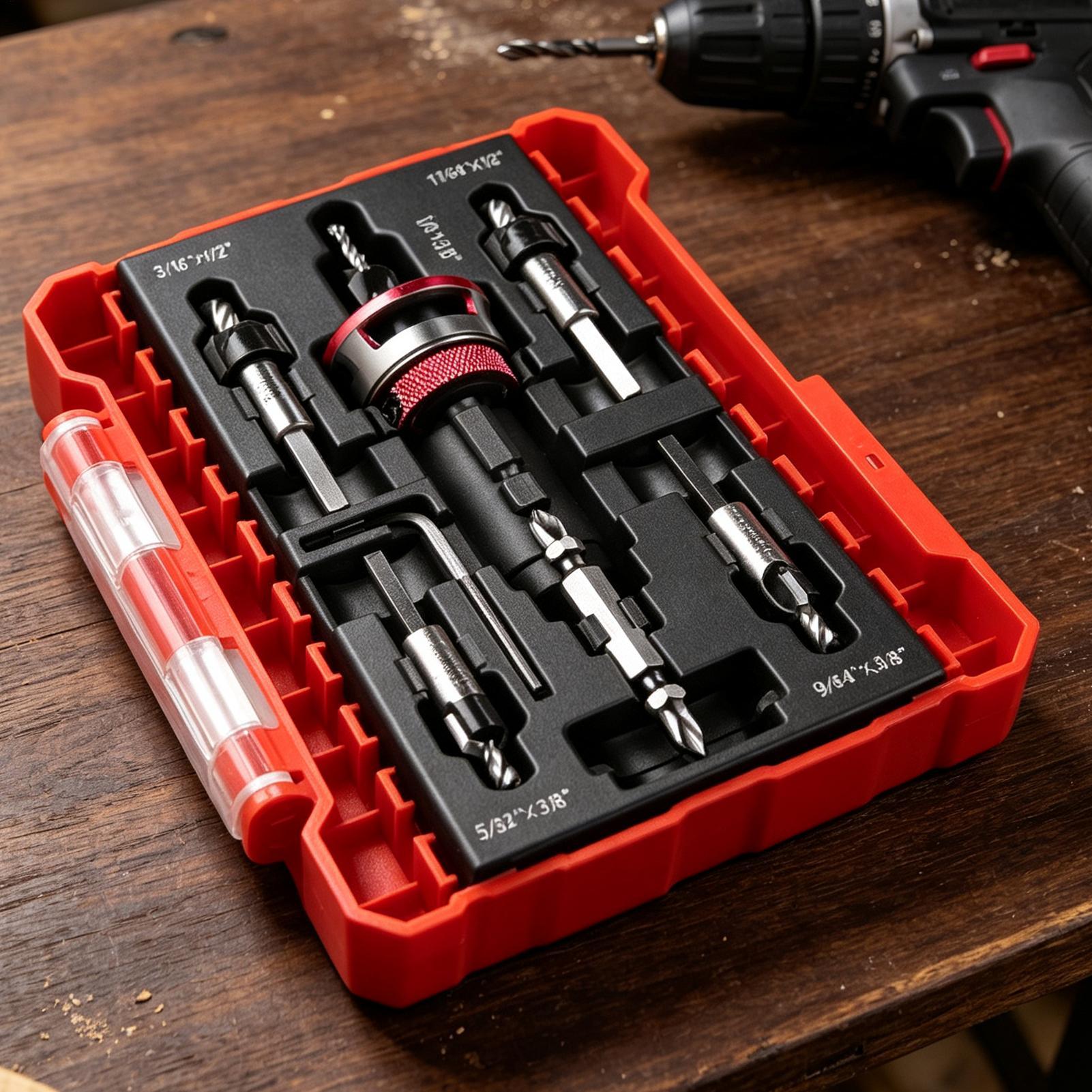 Zestaw wierteł do pogłębiania  – Woodworking Drill Bits recenzja i cena