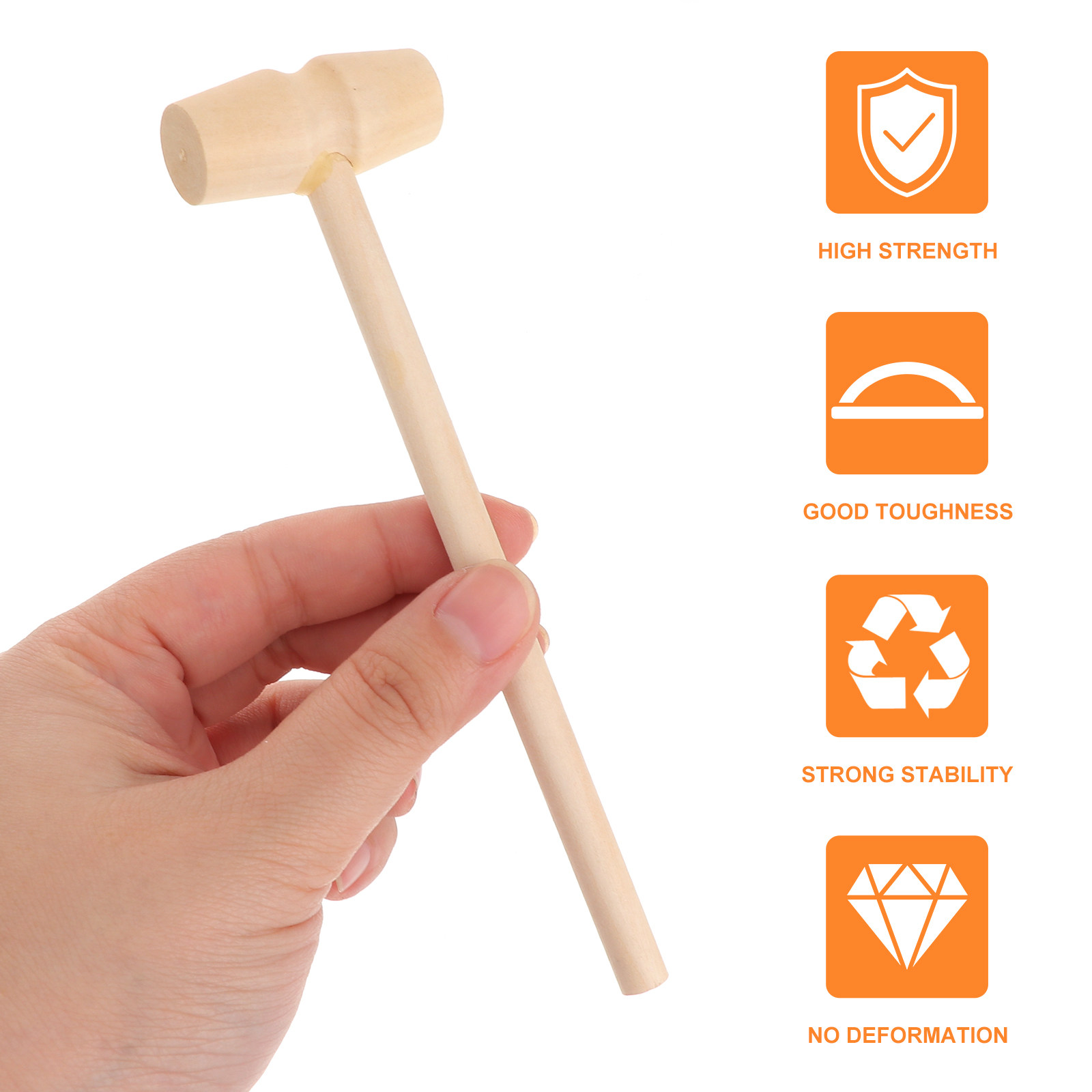 20 szt. Drewnianych Mini Młotk – Wooden Mallet Carving recenzja i cena