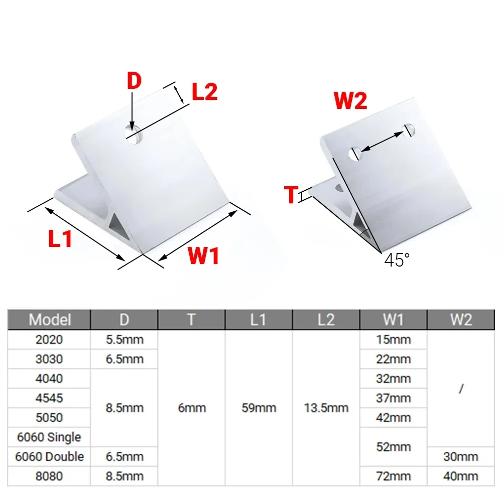 4 szt. Kątownik 45 stopni do p – Woodworking Joint Types recenzja i cena