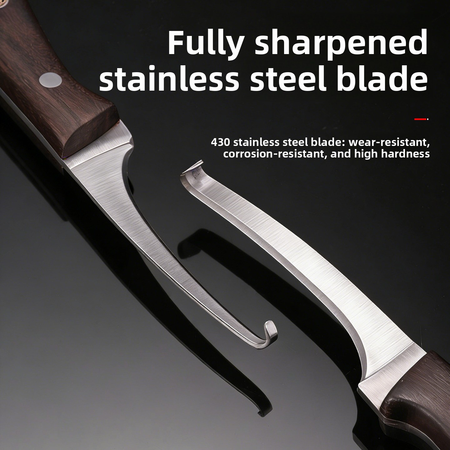 Nóż hakowy ze stali nierdzewne – Woodworking For Beginners recenzja i cena