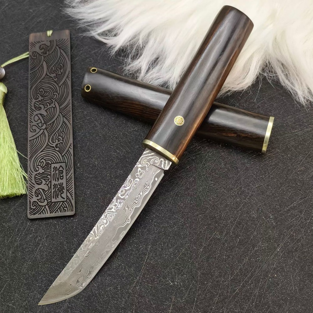 Nóż ze stali VG10 Damascus Tan – Woodworking Japanese Tools recenzja i cena